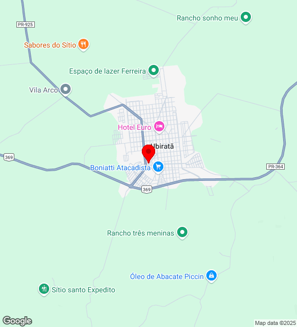 Mapa da localização