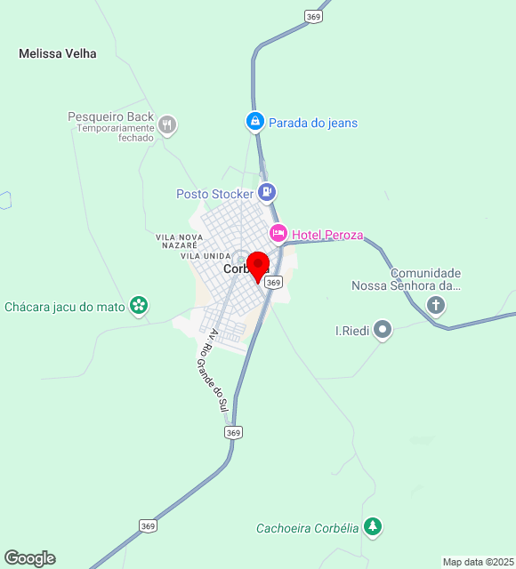Mapa da localização