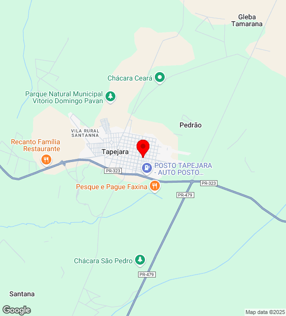 Mapa da localização