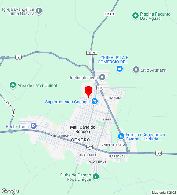 Mapa da localização