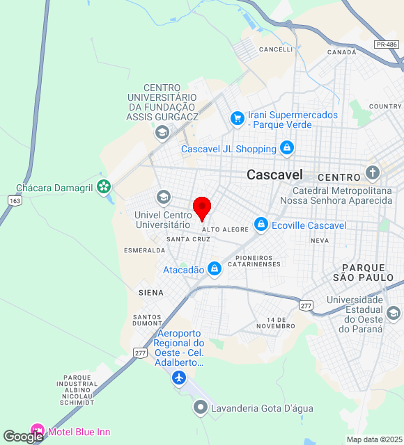 Mapa da localização
