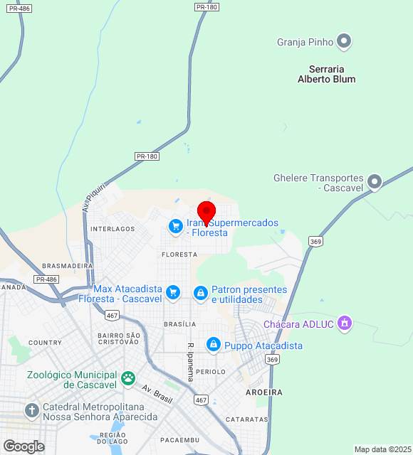 Mapa da localização