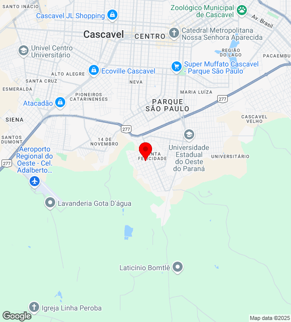 Mapa da localização