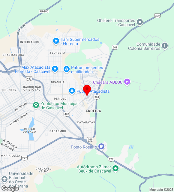 Mapa da localização