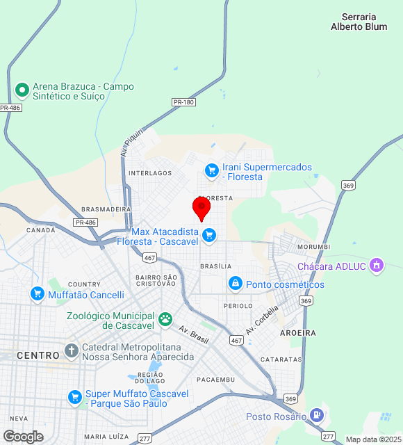 Mapa da localização