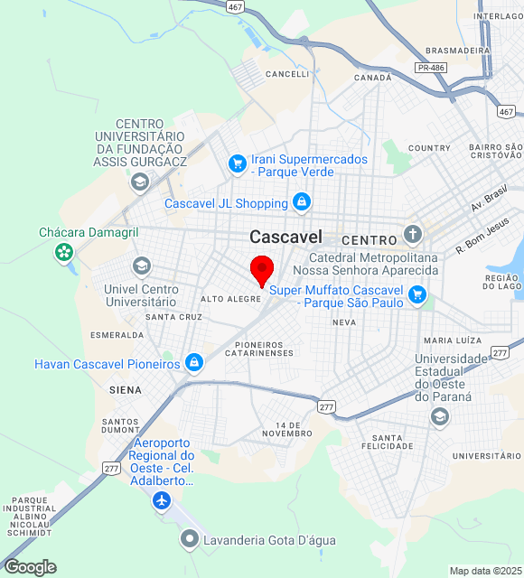 Mapa da localização