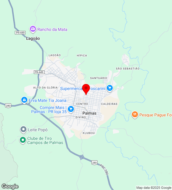 Mapa da localização