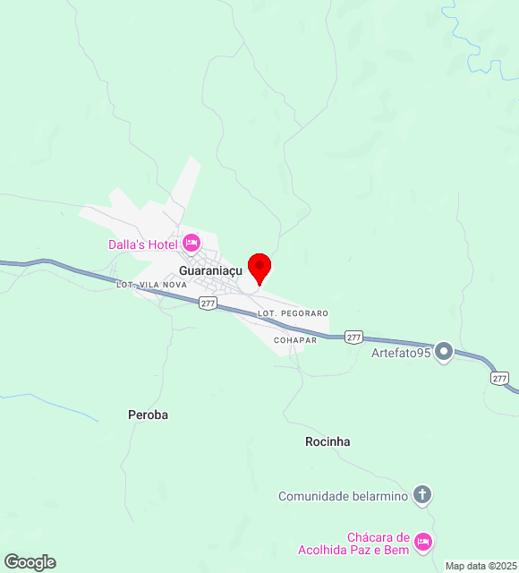 Mapa da localização