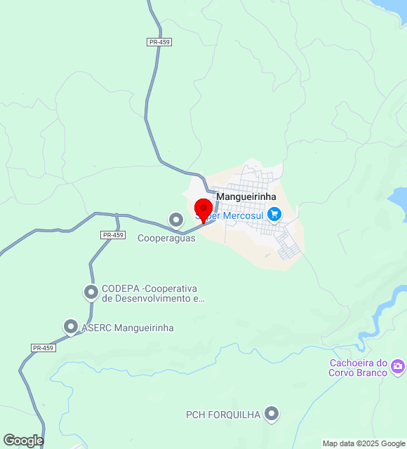 Mapa da localização