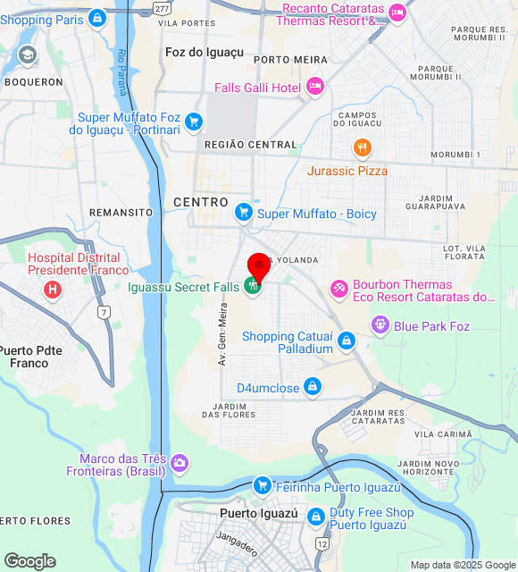 Mapa da localização