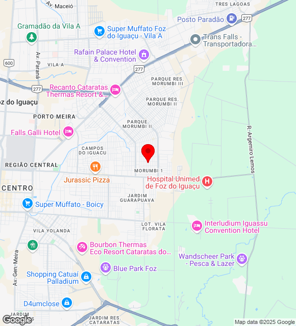 Mapa da localização