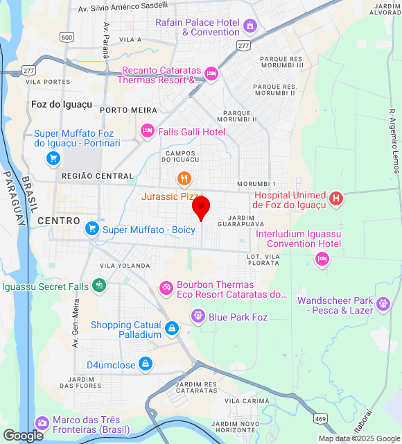 Mapa da localização