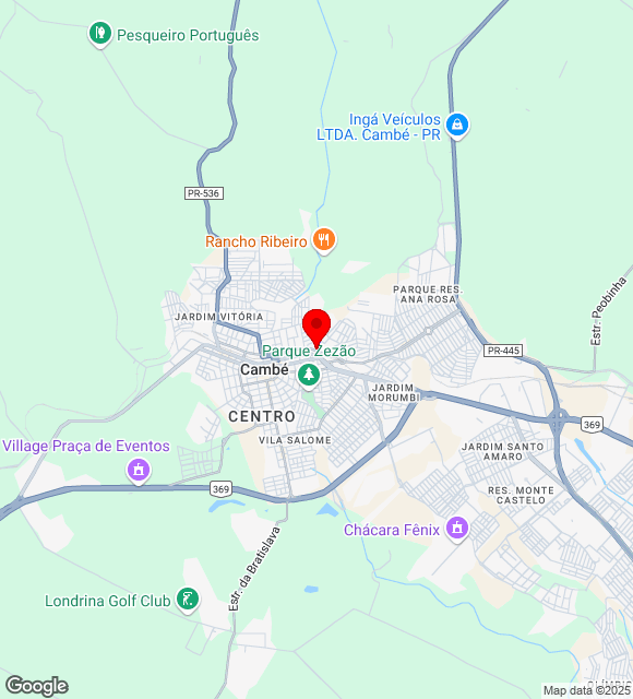 Mapa da localização