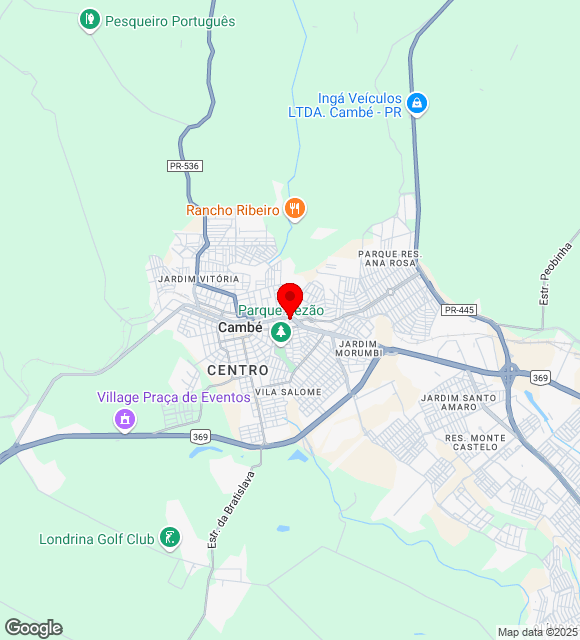 Mapa da localização