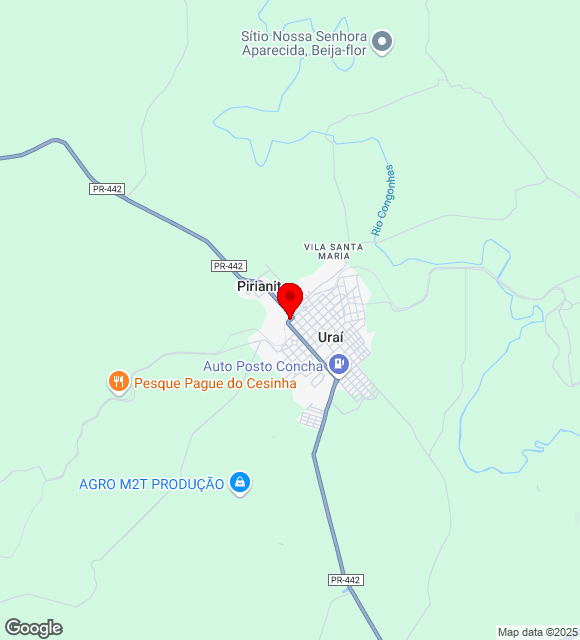 Mapa da localização