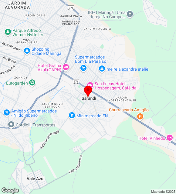 Mapa da localização