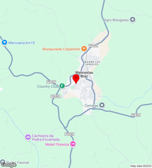 Mapa da localização