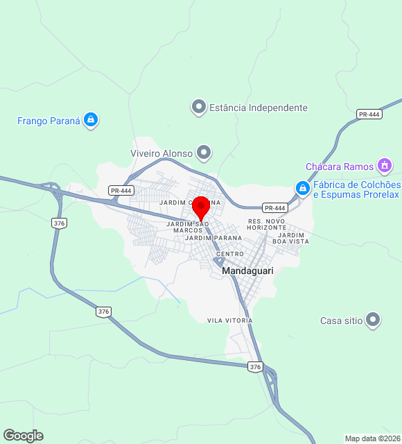 Mapa da localização