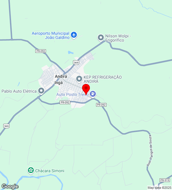 Mapa da localização