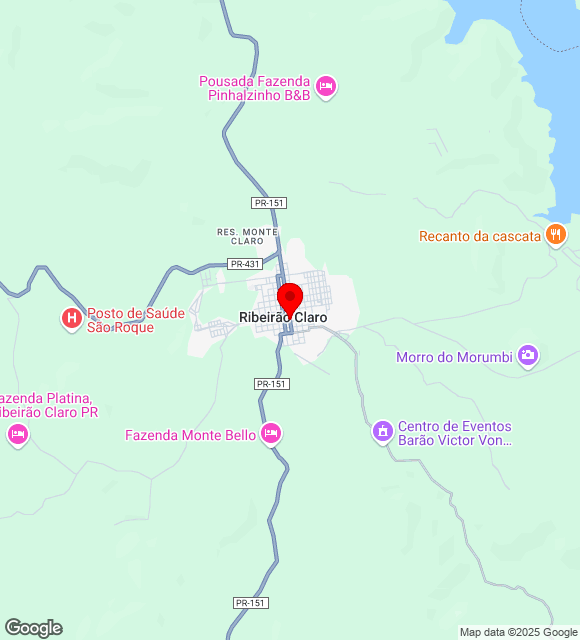 Mapa da localização