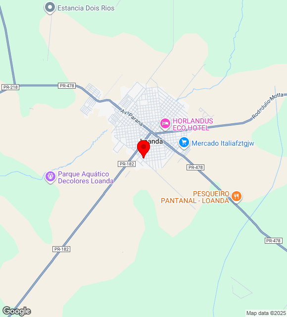 Mapa da localização