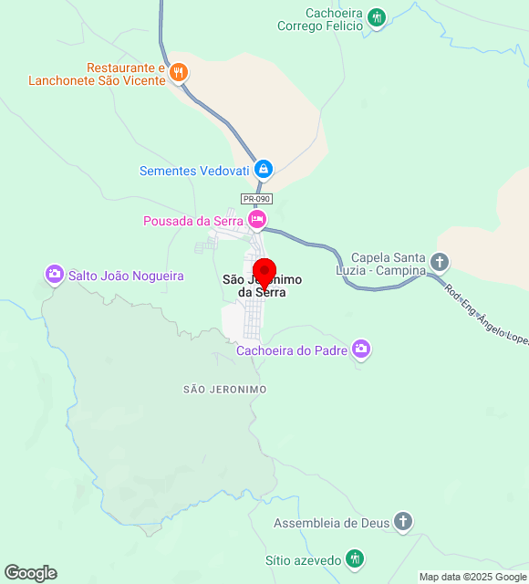Mapa da localização