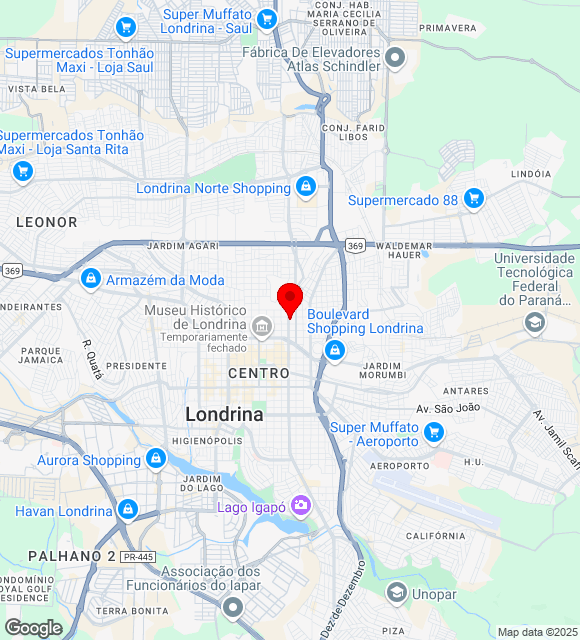 Mapa da localização