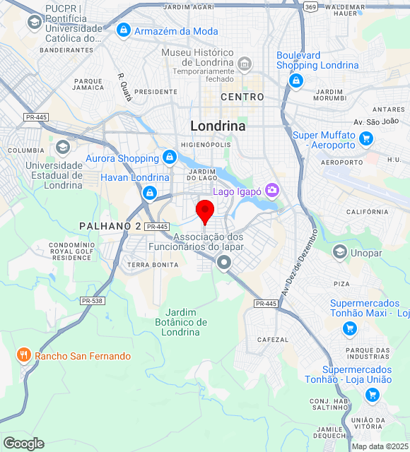 Mapa da localização