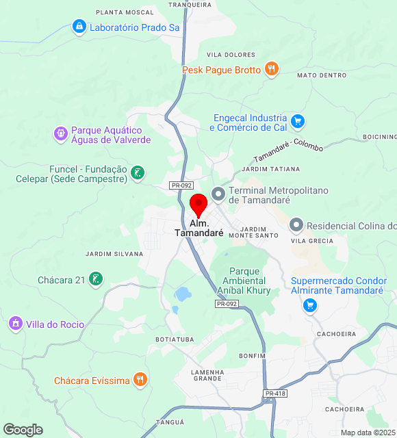 Mapa da localização