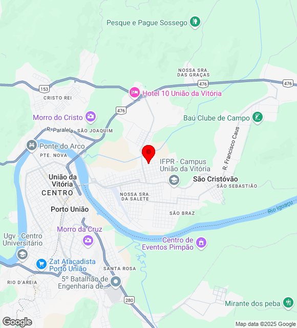 Mapa da localização