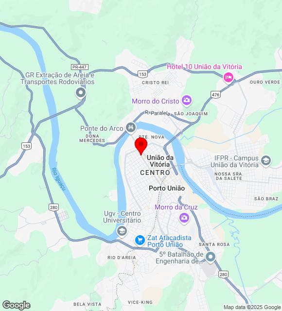 Mapa da localização