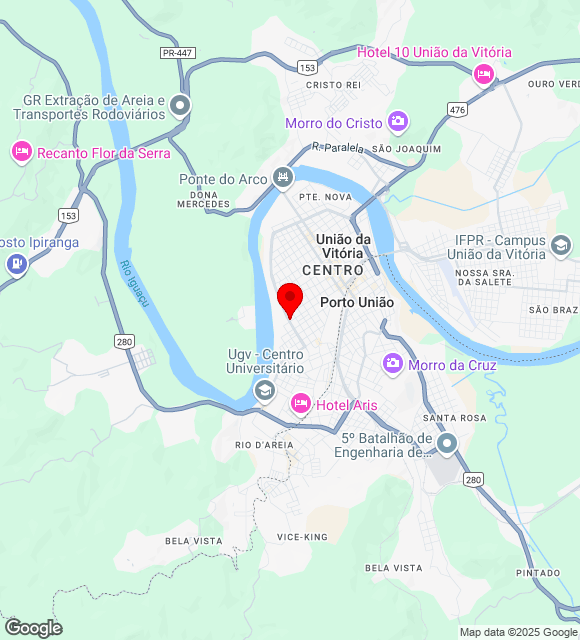 Mapa da localização