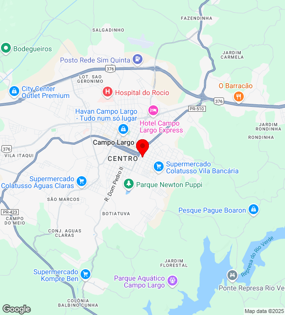 Mapa da localização