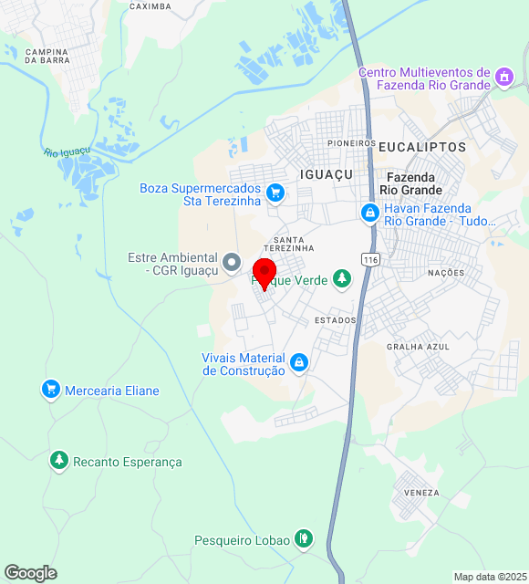 Mapa da localização