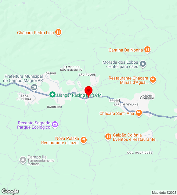 Mapa da localização