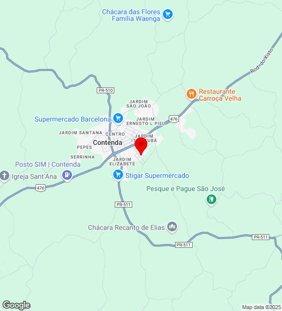 Mapa da localização