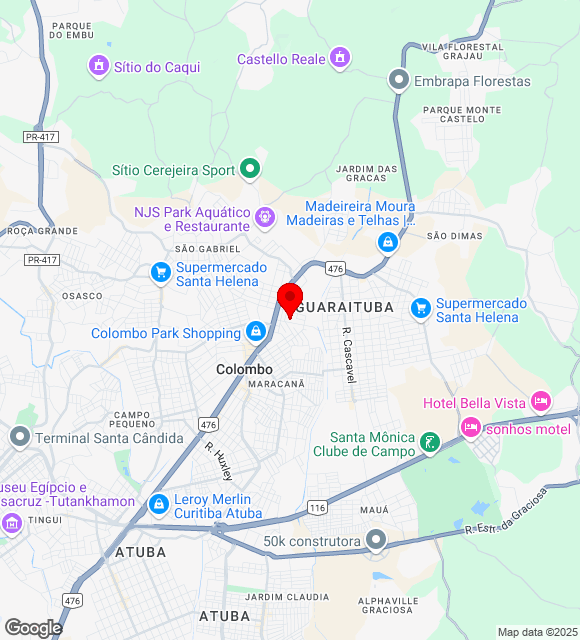 Mapa da localização