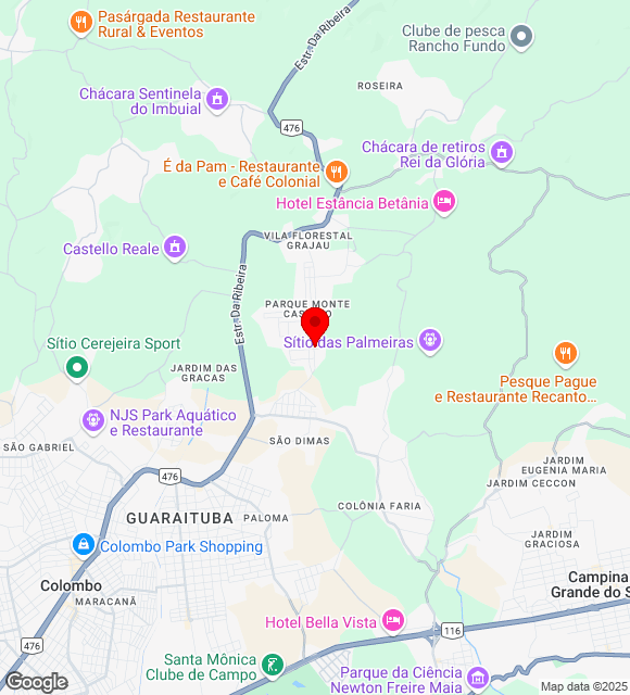 Mapa da localização