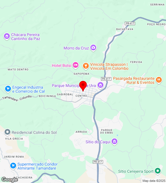 Mapa da localização