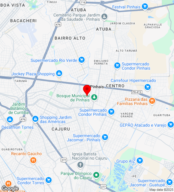 Mapa da localização