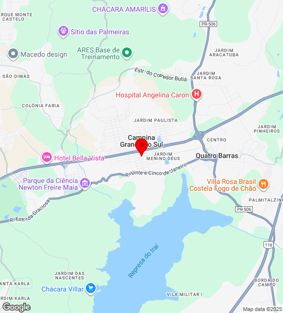 Mapa da localização
