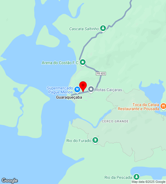 Mapa da localização
