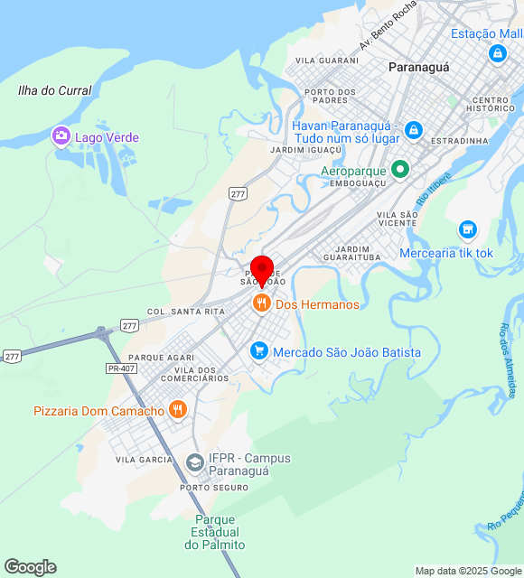 Mapa da localização