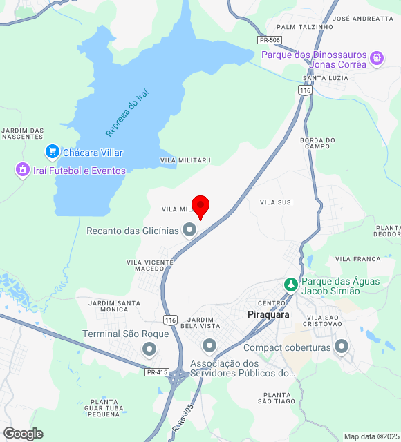 Mapa da localização