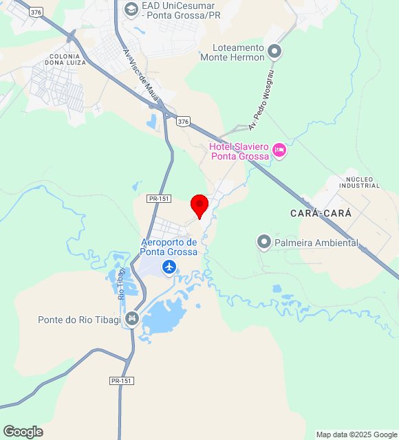 Mapa da localização