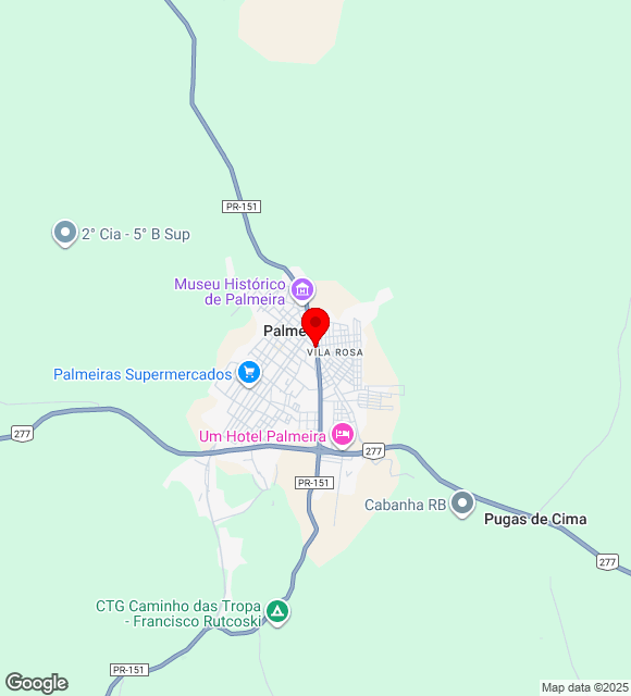 Mapa da localização