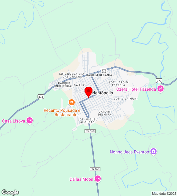 Mapa da localização