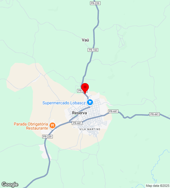 Mapa da localização