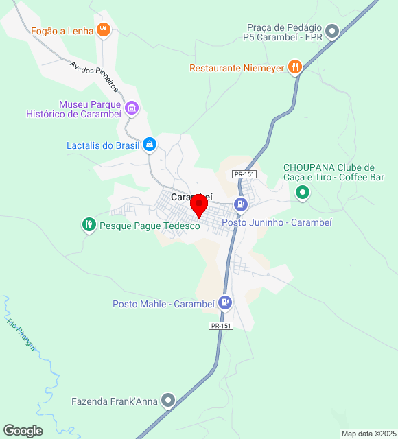 Mapa da localização