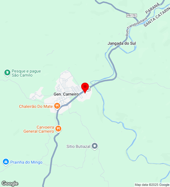 Mapa da localização